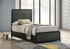 Cavelle 51-inch Upholstered Twin Panel Bed Black / CS-223661T
