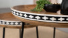 Ollie 2-piece Solid Wood Bone Inlay Nesting Table Natural / CS-930193