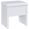 Bunbury Makeup Vanity Table Set Storage Mirror and Stool White / CS-930280