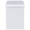 Bunbury Makeup Vanity Table Set Storage Mirror and Stool White / CS-930280