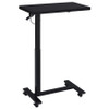 Westpark Pneumatic Adjustable C-Shape Side Table with Casters Black / CS-930300