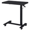 Westpark Pneumatic Adjustable C-Shape Side Table with Casters Black / CS-930300
