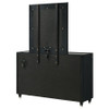 Ravenne 8-drawer Velvet Upholstered LED Dresser and Mirror Black / CS-223193M