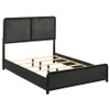Cavelle 51-inch Upholstered Full Panel Bed Black / CS-223661F