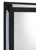 Ravenne Velvet Upholstered LED Dresser Mirror Black / CS-223194