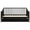 Delgado Windsor Twin Wood Daybed with Trundle Black / CS-310027