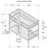 Abram Windsor Twin Over Twin Wood Bunk Bed with Ladder Black / CS-460061BLKT