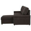 Demko Sleeper Sectional Sofa with Speaker and Storage Chaise Brown / CS-500356