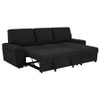 Demko Sleeper Sectional Sofa with Speaker and Storage Chaise Black / CS-500357