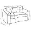Isabella 2-piece Fabric Upholstered Sofa Set Sand / CS-504971-S2