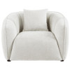 Aleisha Chenille Upholstered Accent Chair Ivory / CS-503066