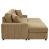 Pastrana Upholstered Sleeper Sectional Sofa LAF Chaise Camel / CS-500358