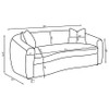 Isabella 3-piece Fabric Upholstered Sofa Set Sand / CS-504971-S3