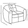 Isabella 3-piece Fabric Upholstered Sofa Set Sand / CS-504971-S3