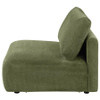 Elysia Chenille Upholstered Modular Armless Chair Green / CS-551895
