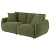 Elysia Chenille Upholstered Modular Lounge Loveseat Green / CS-551895-LOVE