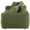Elysia Chenille Upholstered Modular Lounge Loveseat Green / CS-551895-LOVE