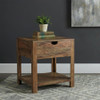 Esther 1-drawer Solid Wood Side End Table Natural Sheesham / CS-723887