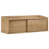 Fabian Bookshelf Bridge with Cubbies Distressed Light Brown / CS-802044