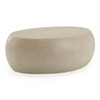 Denny - Modern Beige Fiberform Oval Coffee Table / VGGR-675466-PM-SAND