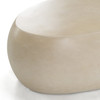 Denny - Modern Beige Fiberform Oval Coffee Table / VGGR-675466-PM-SAND