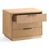 Santa Monica - Modern Natural Oak 3 Drawer Nightstand / VGMA-BR-144-3DNS-OAK