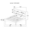 Hendricks 4-piece California King Bedroom Set Light Oak / CS-222650KW-S4