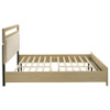 Hendricks Eastern King Panel Headboard Platform Bed Light Oak / CS-222651KE
