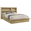 Hendricks Eastern King Bookcase Headboard Platform Bed Light Oak / CS-222650KE