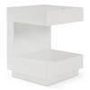 Esso Modern White Glossy Tall Nightstand / VGBB-MB121NS-WHT