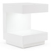 Esso Modern White Glossy Tall Nightstand / VGBB-MB121NS-WHT