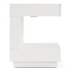 Esso Modern White Glossy Tall Nightstand / VGBB-MB121NS-WHT