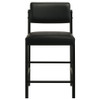 Kehoe Upholstered Counter Height Chair Black (Set of 2) / CS-193929BLK