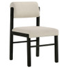 Hamlyn 5-piece Round Wood Dining Set Cream and Black / CS-193930BLK-S5B