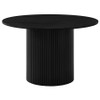 Hamlyn 5-piece Round Wood Dining Set Black / CS-193930BLK-S5C