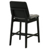 Redbridge Velvet Upholstered Counter Chair Grey and Black (Set of 2) / CS-193969BLK