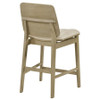 Redbridge Velvet Upholstered Counter Chair Cream and Natural Oak (Set of 2) / CS-193959NAT