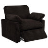 Collins Upholstered Power Recliner Chair Chocolate Brown / CS-610353P