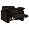 Collins Upholstered Power Recliner Chair Chocolate Brown / CS-610353P