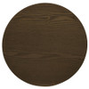 Hamlyn 3-piece Round Fluted Coffee and End Table Set Walnut / CS-706518-S3