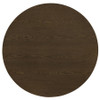 Hamlyn 3-piece Round Fluted Coffee and End Table Set Walnut / CS-706518-S3