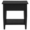 Lindenton 1-drawer Wood Occasional Side End Table Black / CS-722727