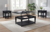Lindenton 3-piece Wood Lift-Top Coffee and End Table Set Black / CS-722728-S3