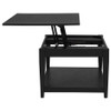 Lindenton 3-piece Wood Lift-Top Coffee and End Table Set Black / CS-722728-S3