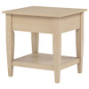 Lindenton 1-drawer Wood Occasional Side End Table Blonde / CS-722757