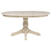 Orrison Oval 62-inch Wood Extension Leaf Dining Table Linen / CS-121261