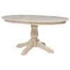 Orrison Oval 62-inch Wood Extension Leaf Dining Table Linen / CS-121261