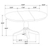 Orrison 7-piece Oval 62-inch Extension Leaf Dining Set Linen / CS-121261-S7