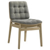 Hamlyn 5-piece Round Wood Dining Set Grey and Natural Oak / CS-193930NAT-S5E