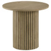 Hamlyn 5-piece Round Wood Counter Height Dining Set Cream and Natural Oak / CS-193938NAT-S5B